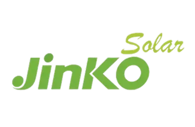 Jinko Solar company logo in green text.