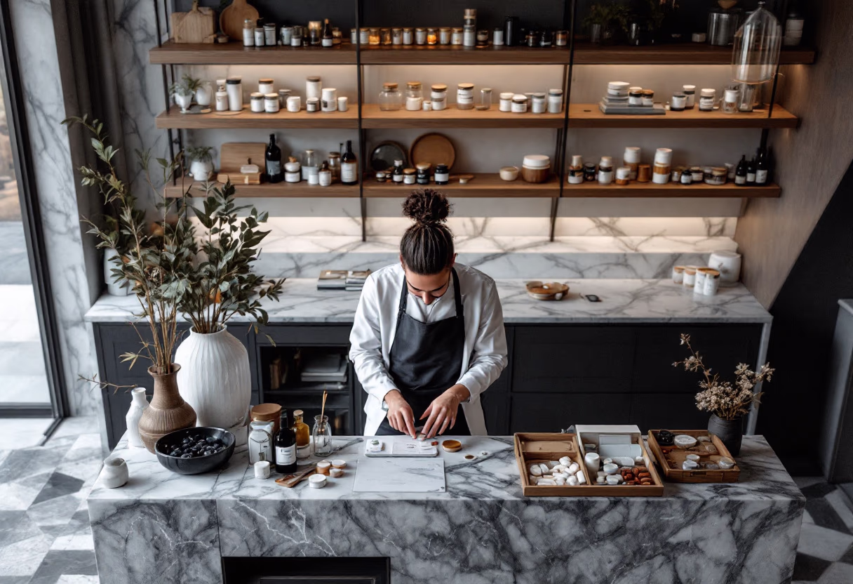 image of pharmacist preparing prescriptions
