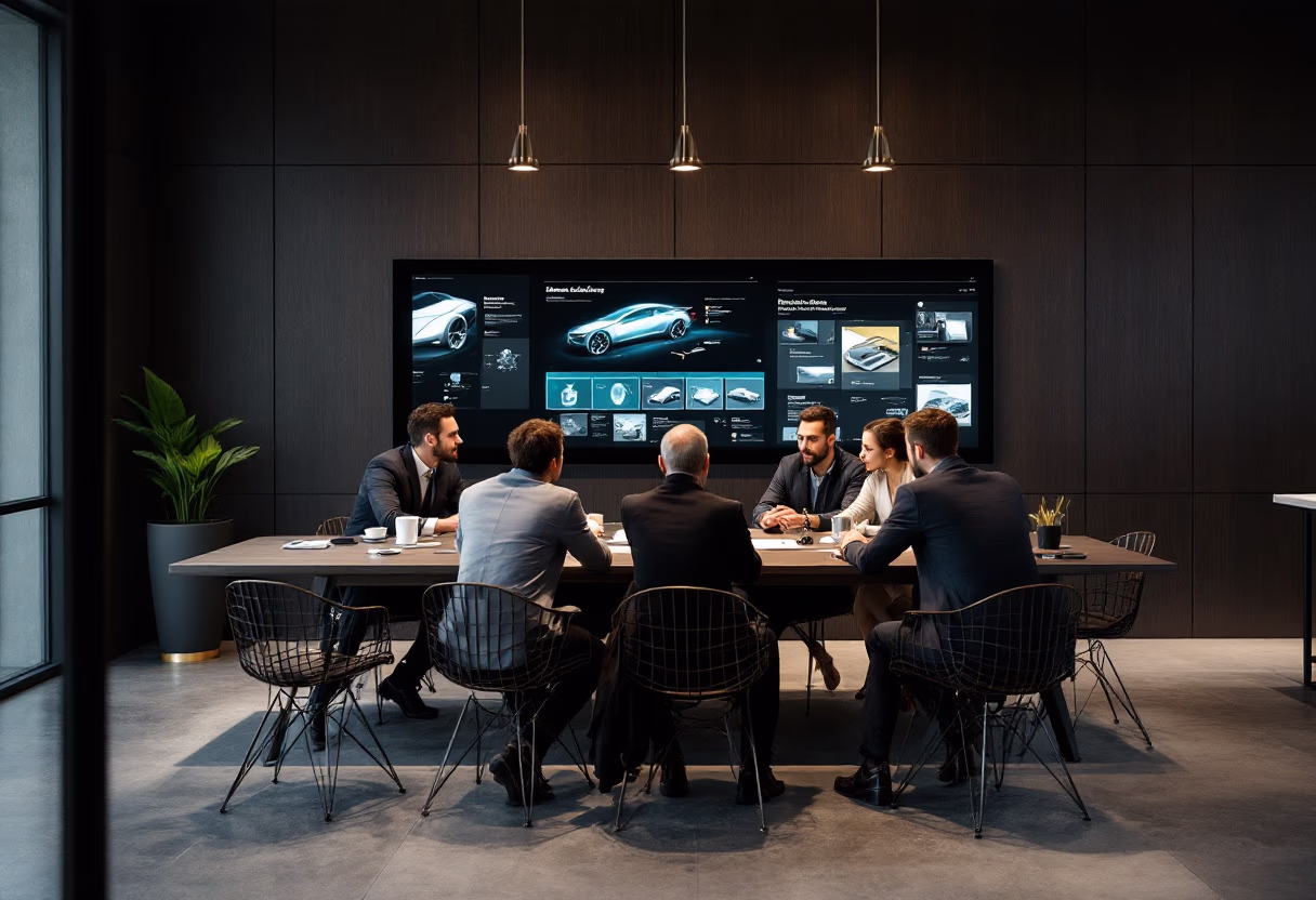 image of an office collaboration scene (for a mobility and transportation)