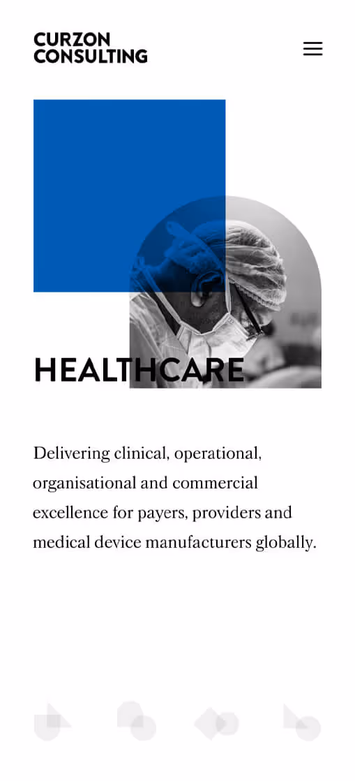 An image of a hero design on mobile