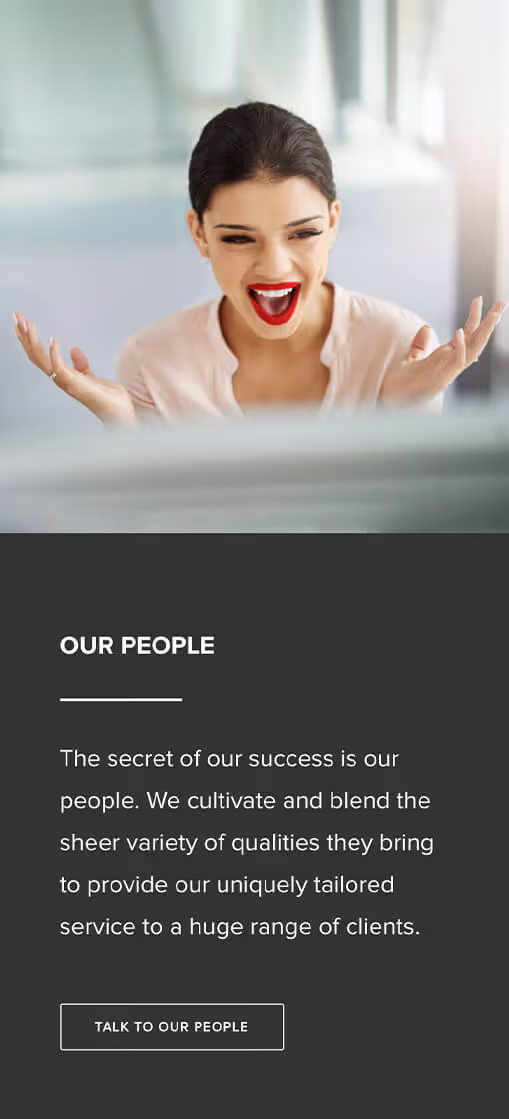 A section of the UI on mobile