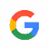 Google logo with multicolored capital G.