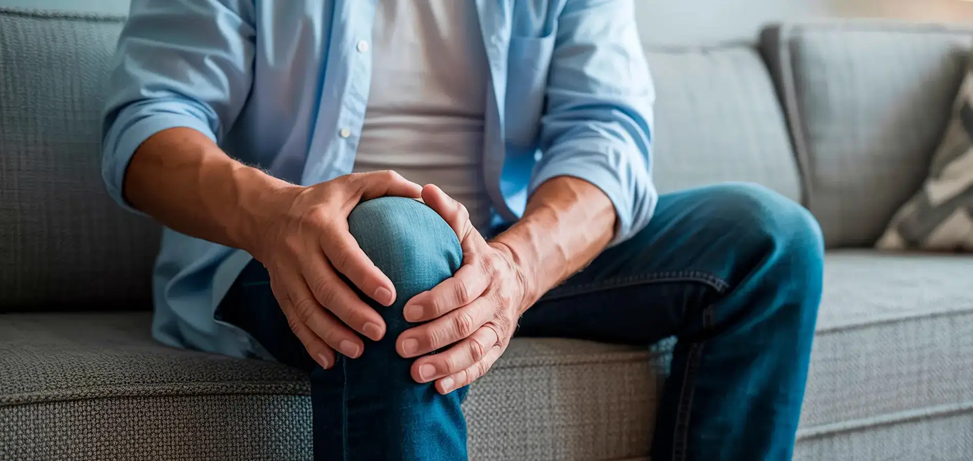 Mand har ondt i knæet