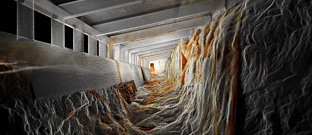 numérisation LiDAR zone rocheuse