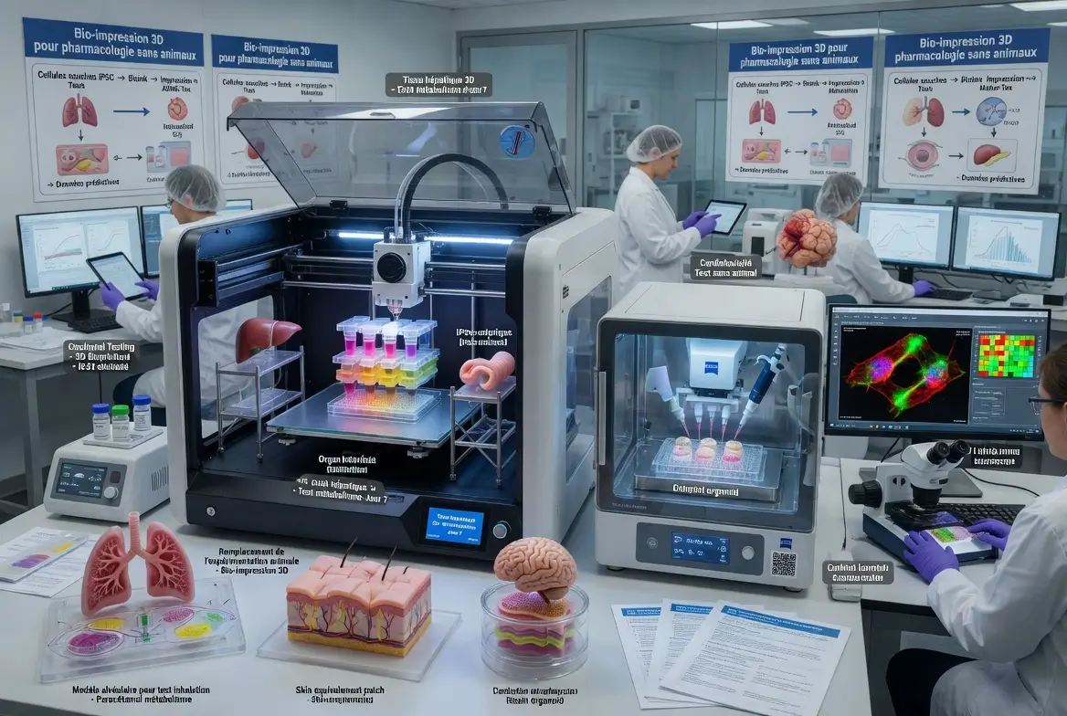 l'impression 3D pour remplacer l'expérimentation animale