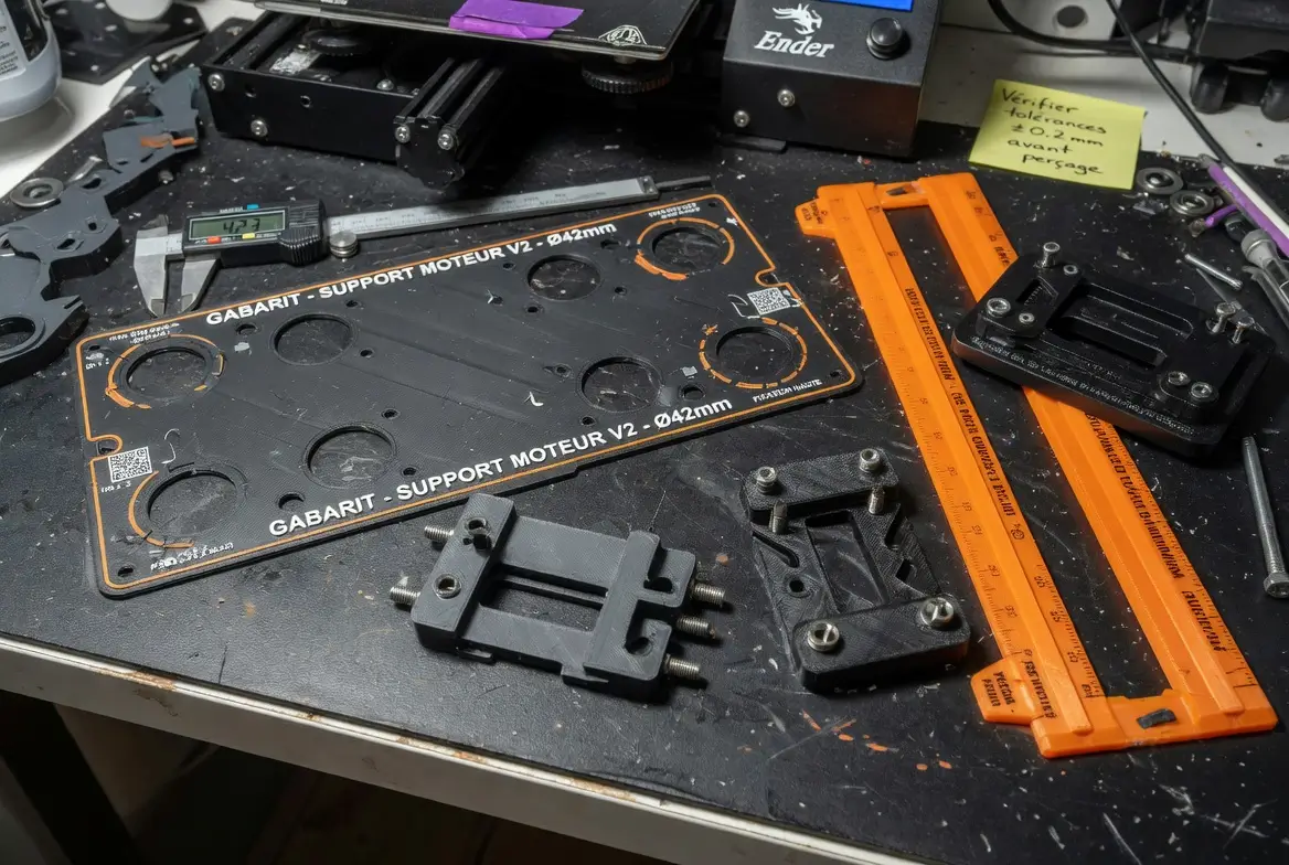 gabarits imprimés en 3D