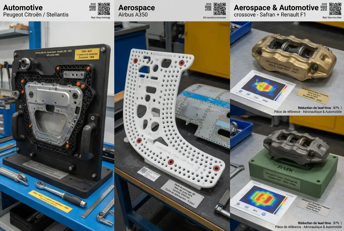 l'impression 3D au profit de l'industrie automobile et aéronautique 