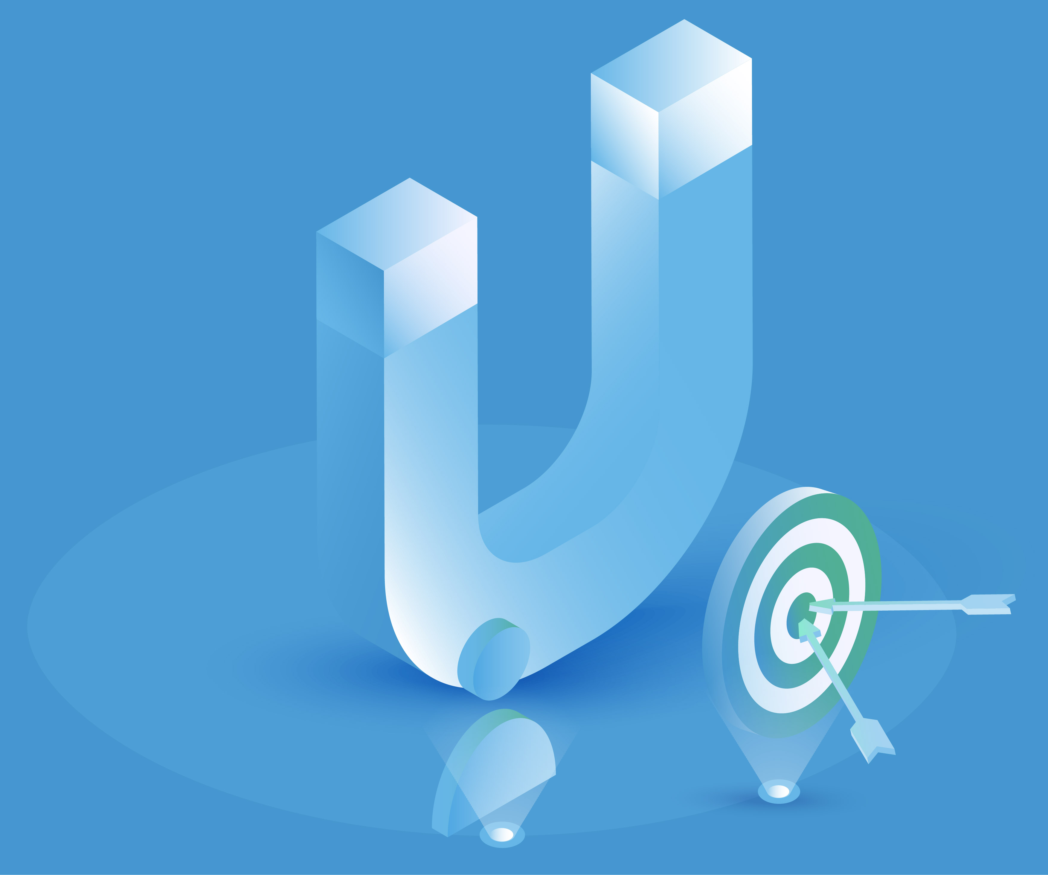 Target isometric illustration