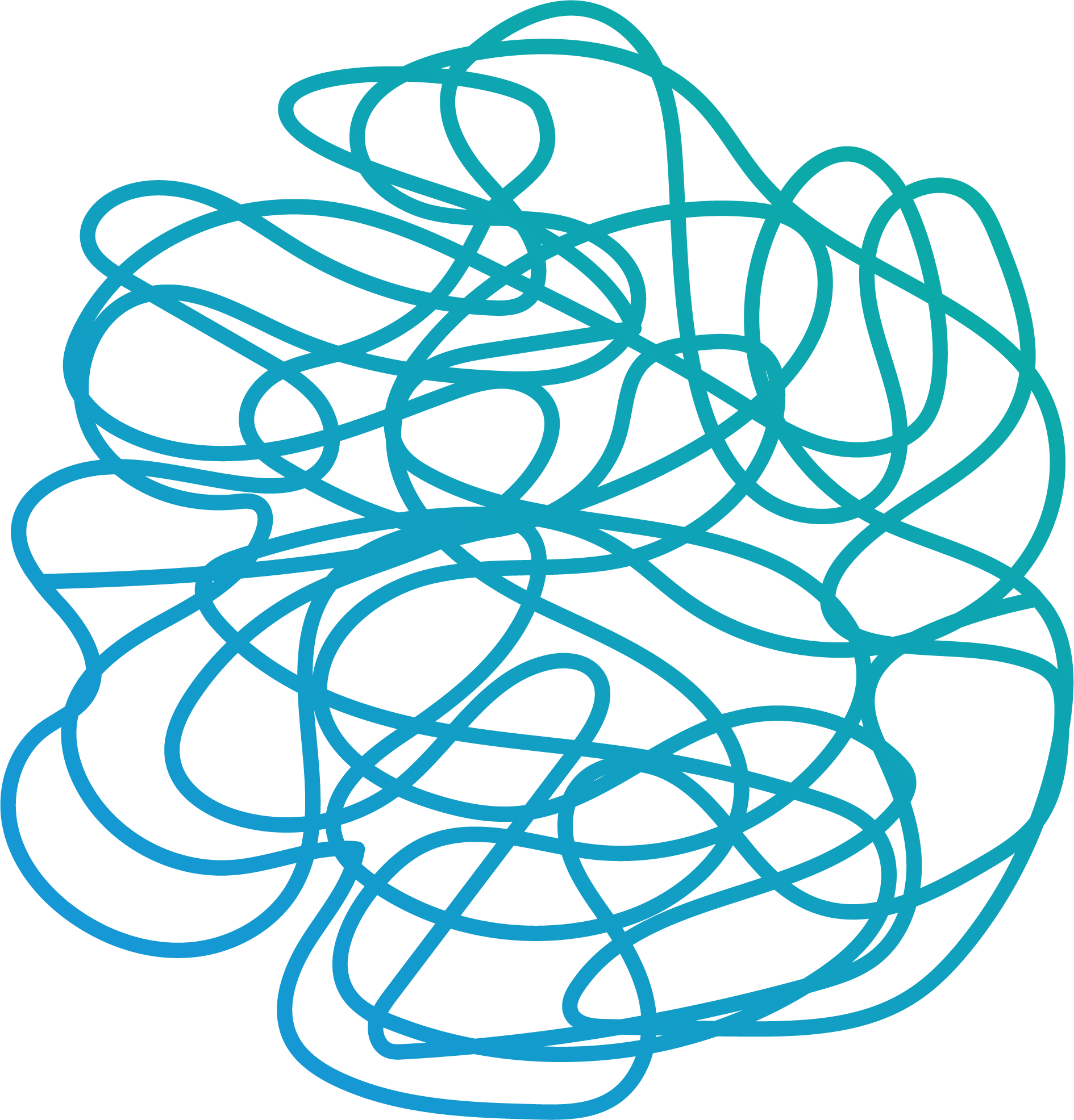 Tangled lines illustration