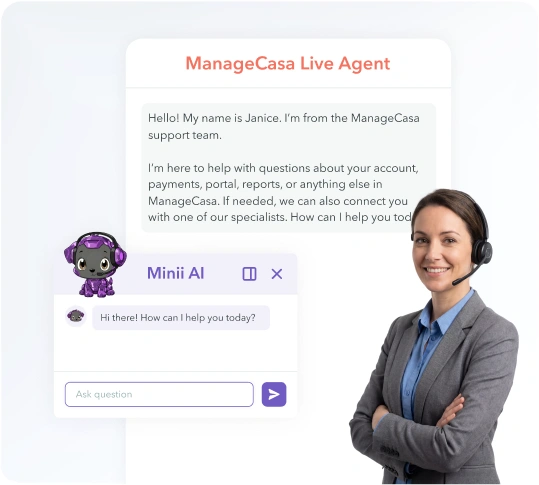 Professional property management software with 24/7 customer support