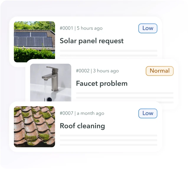 Apartment management software with online maintenance requests