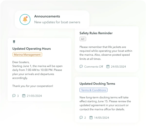 Property management software for centralized resident communications