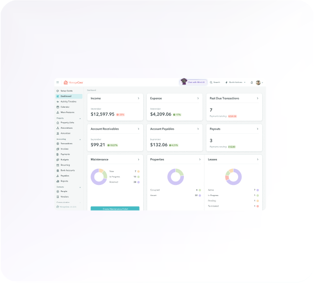 Apartment management software with online maintenance requests