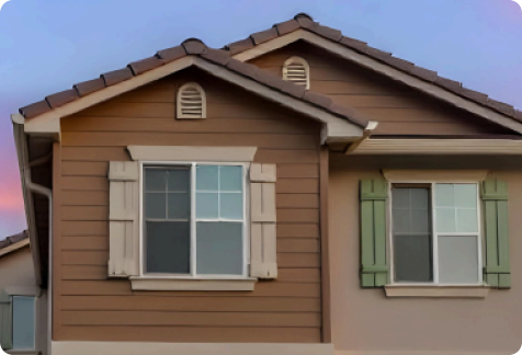 Smart city illustration showing residential communities and urban properties managed through ManageCasa property management software.