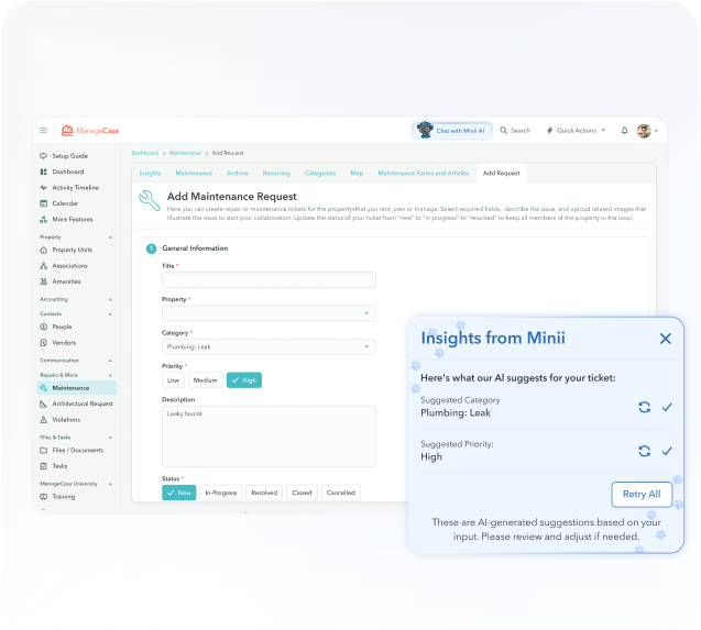 Rental management software tenant portal