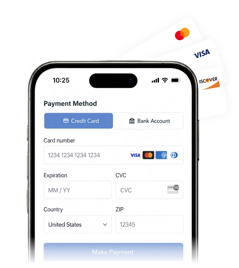 User interface panel titled Sharing with a dropdown to choose contacts and a message stating the ticket isn't shared yet, alongside a confirmation message saying Vendor Notified with a checkmark icon.