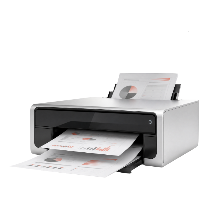 Printer generating ManageCasa financial reports