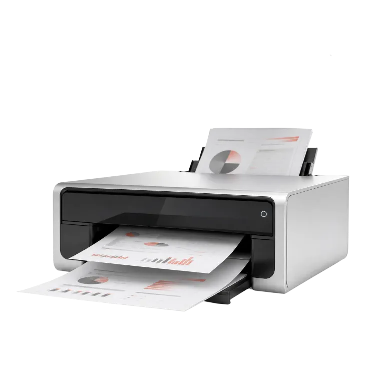 Printer generating ManageCasa financial reports