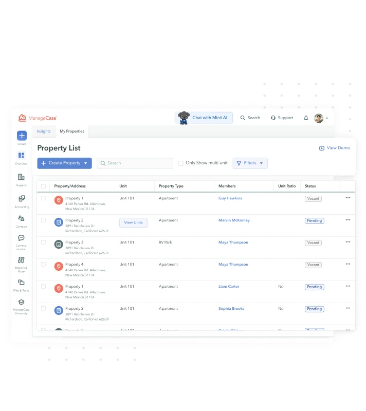 User interface panel titled Sharing with a dropdown to choose contacts and a message stating the ticket isn't shared yet, alongside a confirmation message saying Vendor Notified with a checkmark icon.