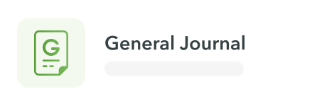 General Journal report card