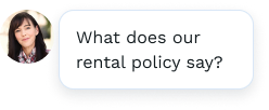 Resident asks: What does our rental policy say?