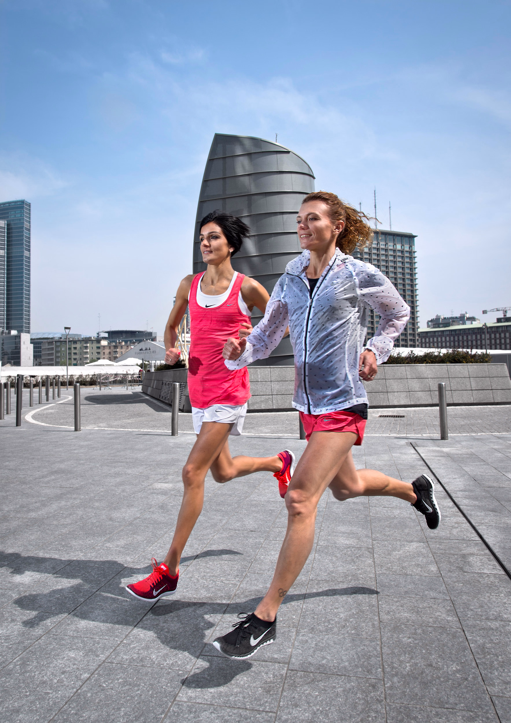 Fotografia di atlete Nike per catalogo