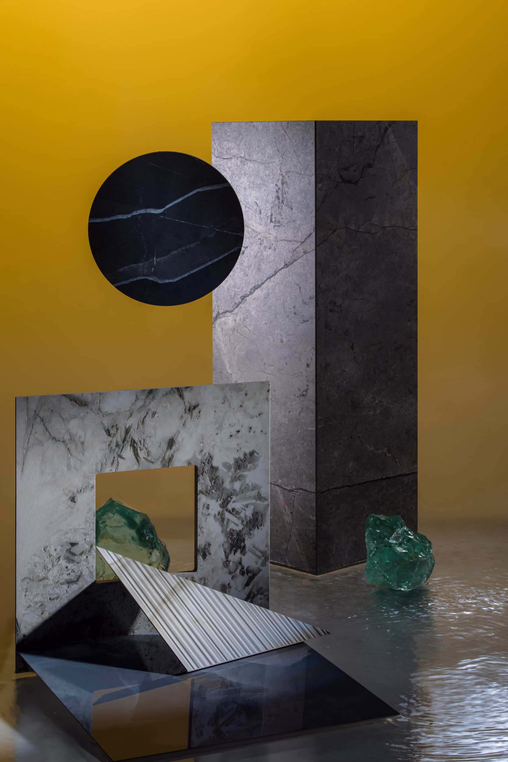 Composizione grafica di ceramiche