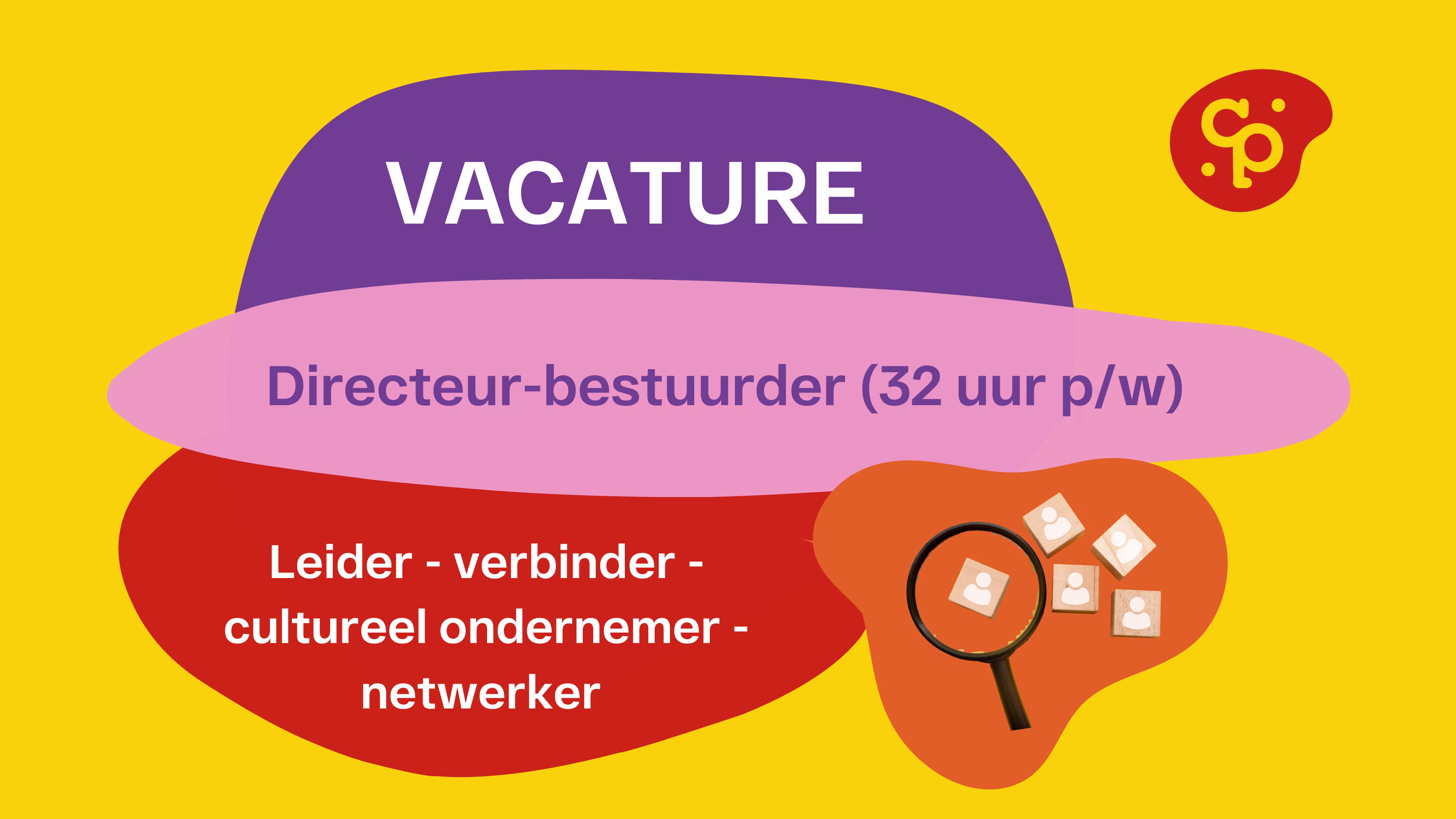 Vacature directeur-bestuurder bij Stichting Cultuurpunt Walcheren, 32 uur per week, functie als leider en netwerkverbinder.