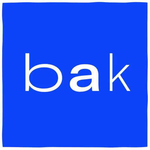 Logo van BAK (basis actuele kunst)