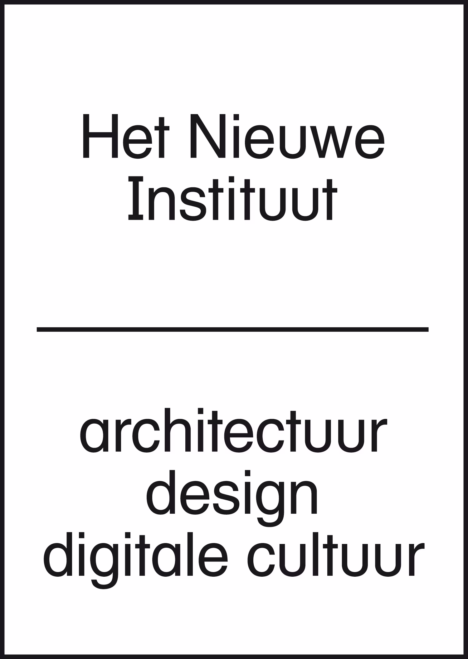 Logo van Het Nieuwe Instituut