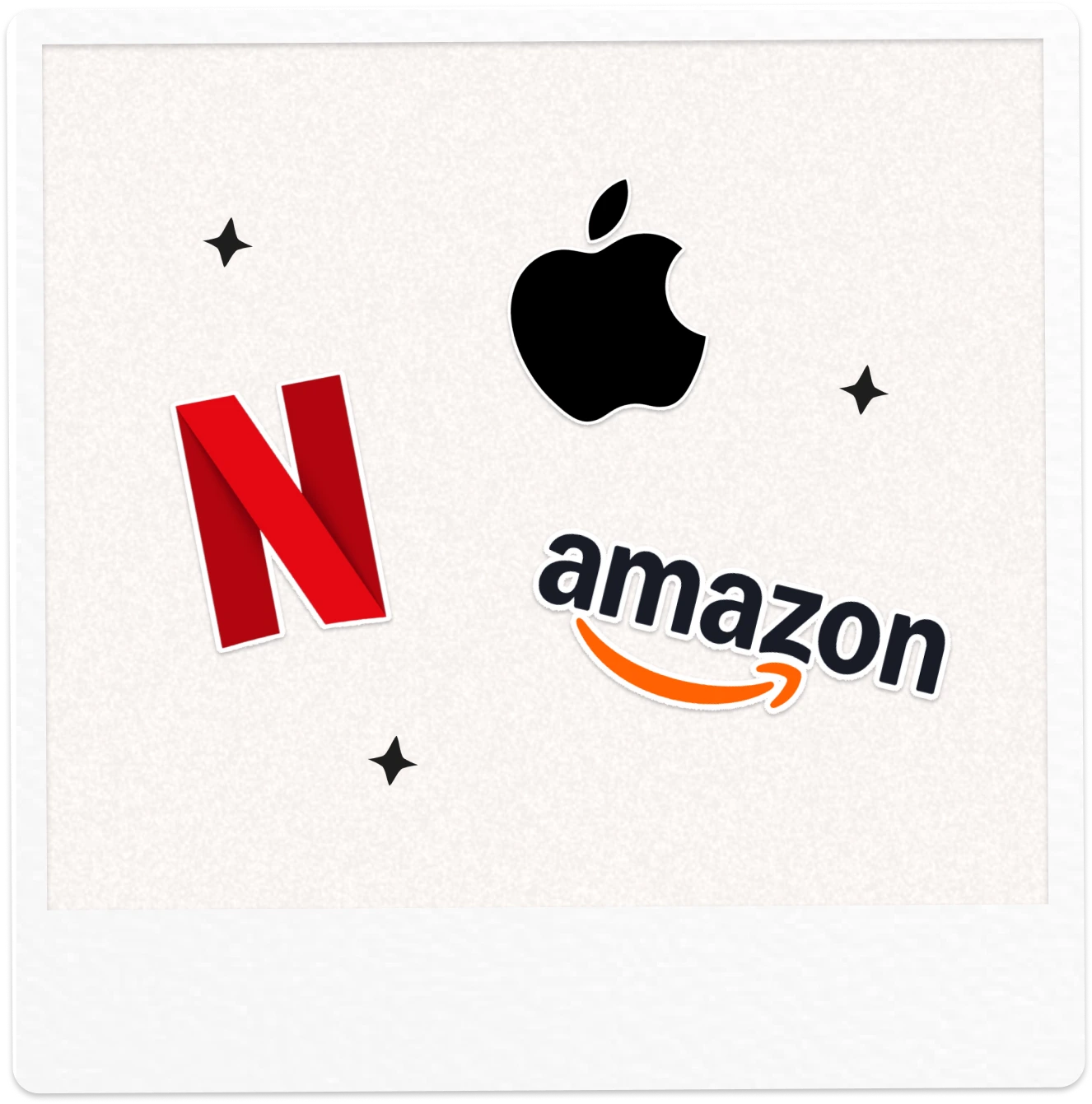 Polaroid avec image de logo à forte identité