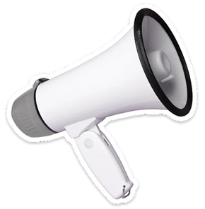 Icône de mégaphone