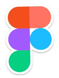 Logo coloré de Figma composé de formes arrondies rouges, violettes, bleues et vertes.