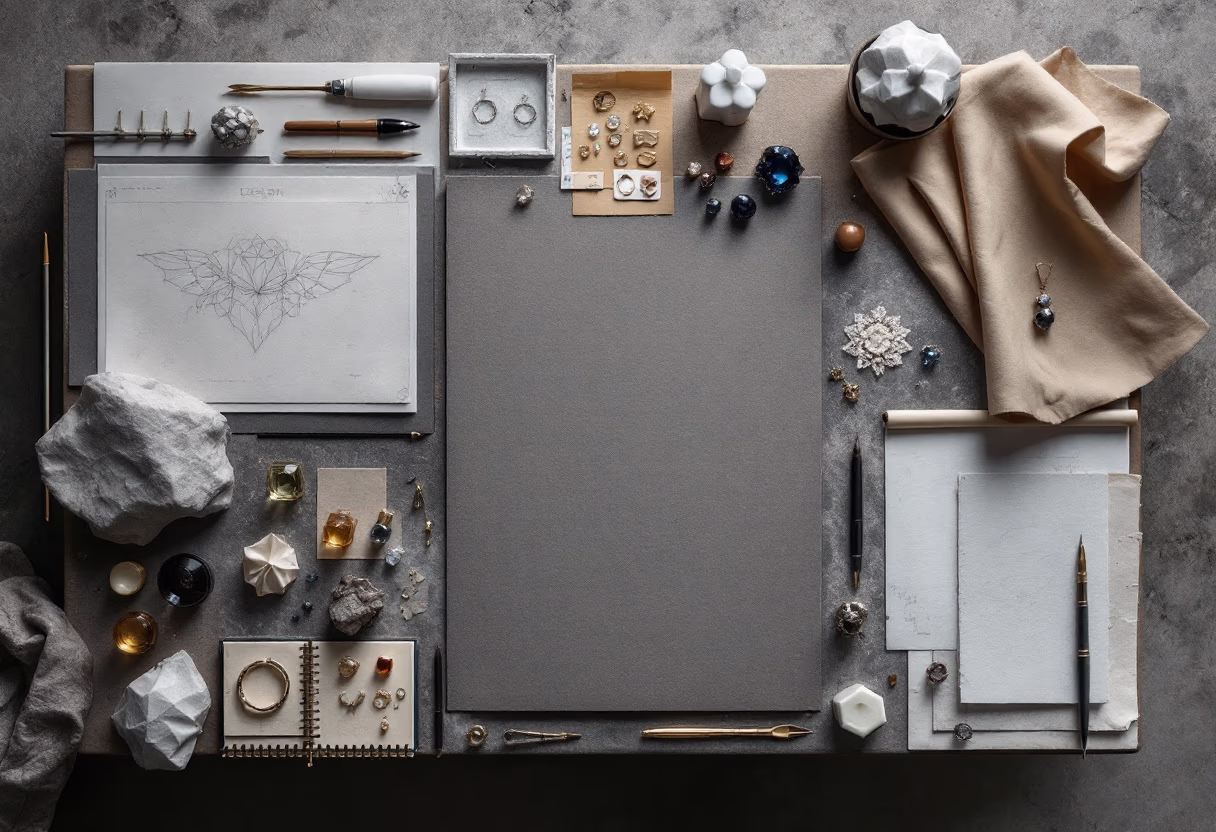 image of bespoke design process (for a jewelry store)