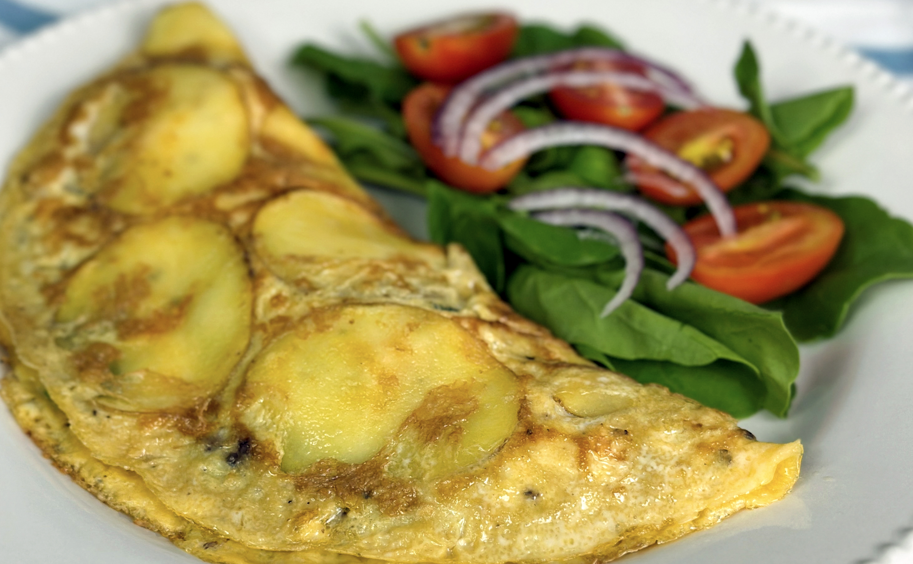 Como hacer un omelette de papa