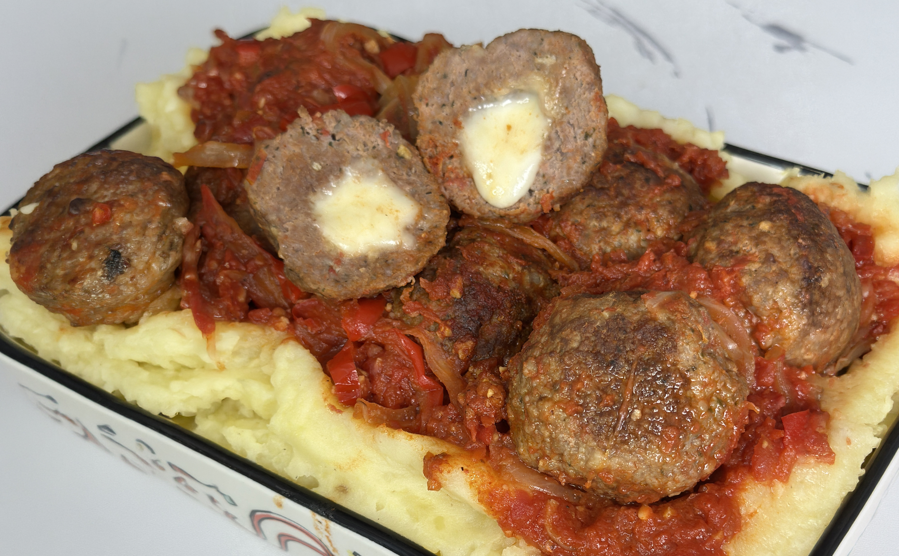 receta de albóndigas con puré