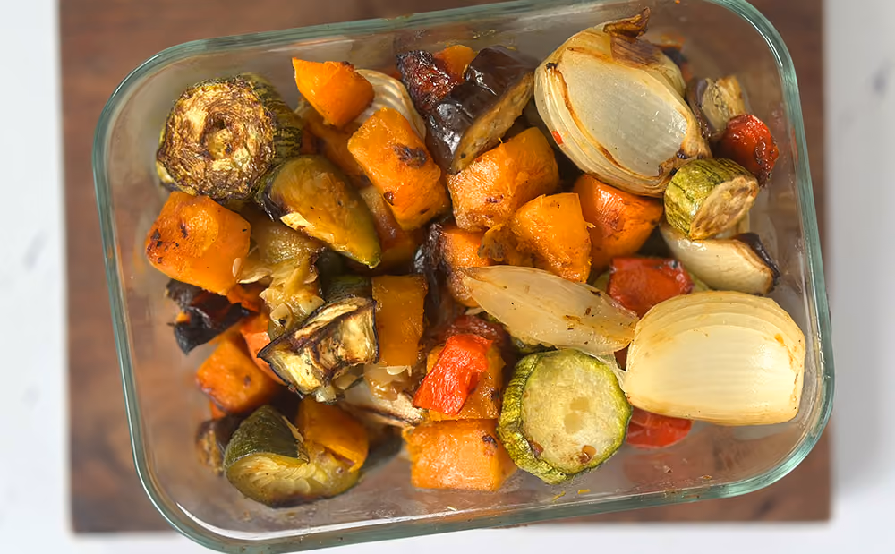 Receta de vegetales al horno