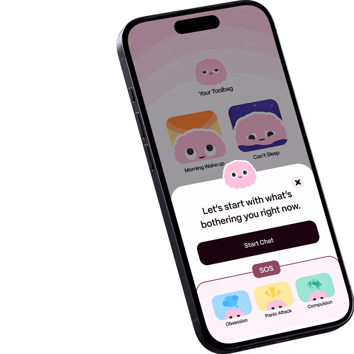 app view of obsessless app