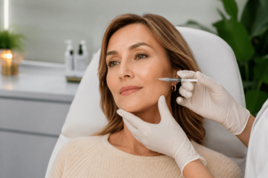 Radiesse treatment for facial contouring and collagen stimulation in Basking Ridge New Jersey