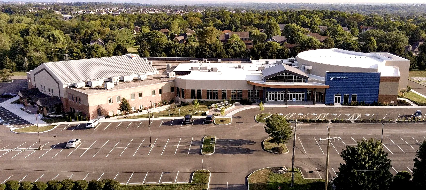 Front-Building-Drone-shot