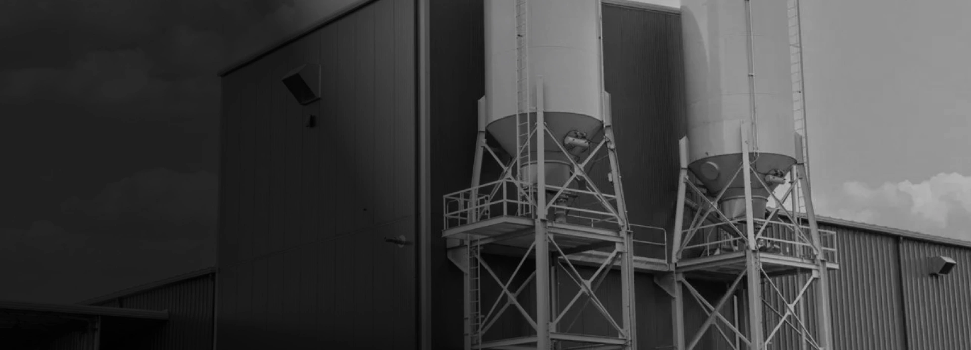 factory silos black overlay