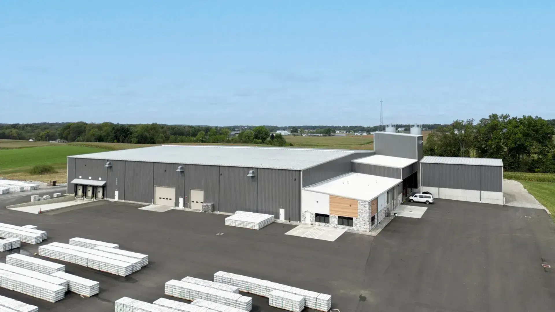warehouse with front offices