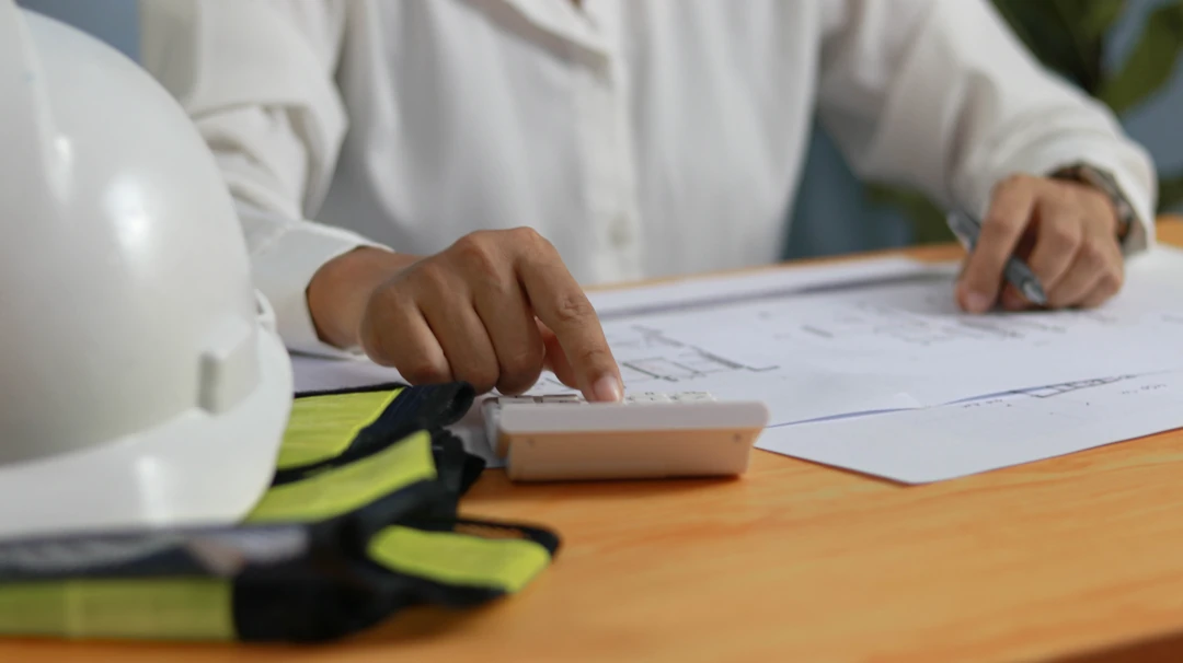 documents on paper calculating numbers