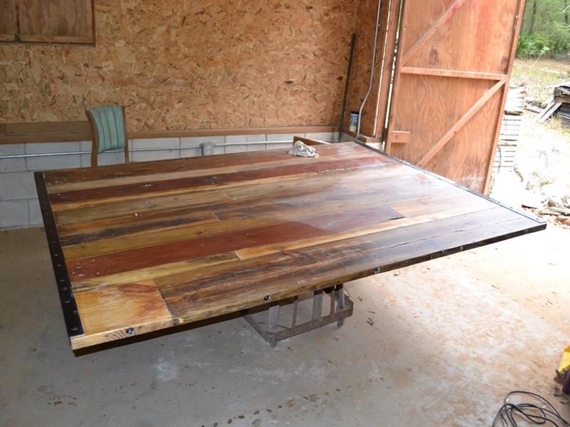 Barn Door after sanding and finish
