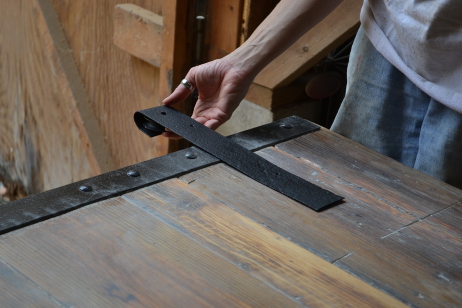 Handmade Barn Door makes Architects' Condo Remodel