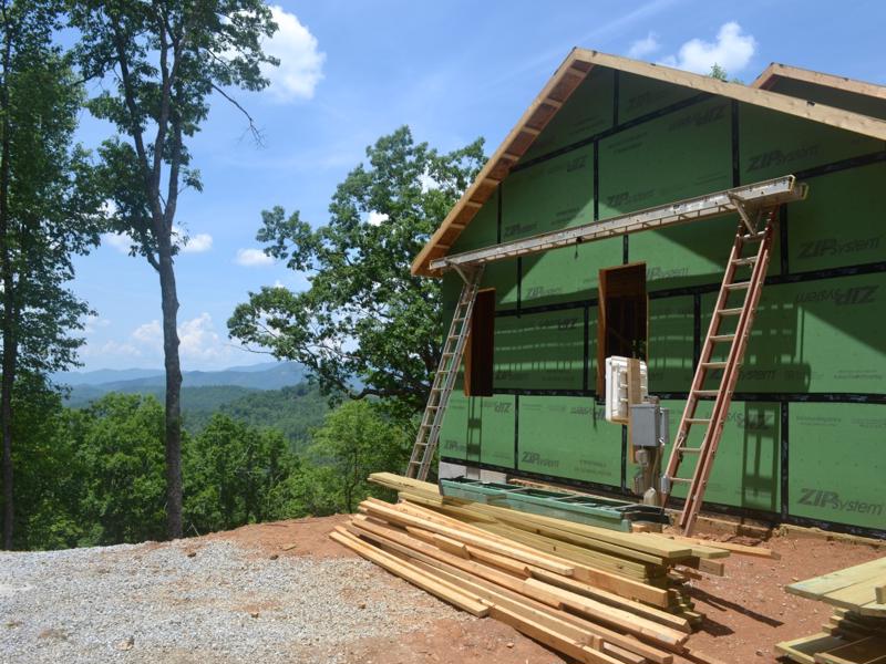 Air Tight Ceiling Approach in North Carolina Mountain Home