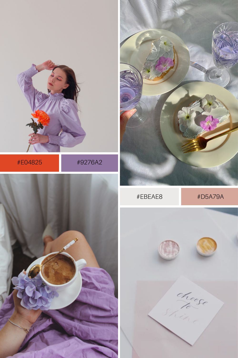 an elegant moodboard