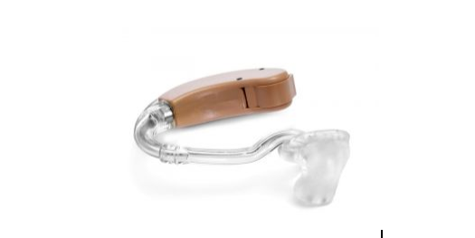 Hearing aid connected to an earmold