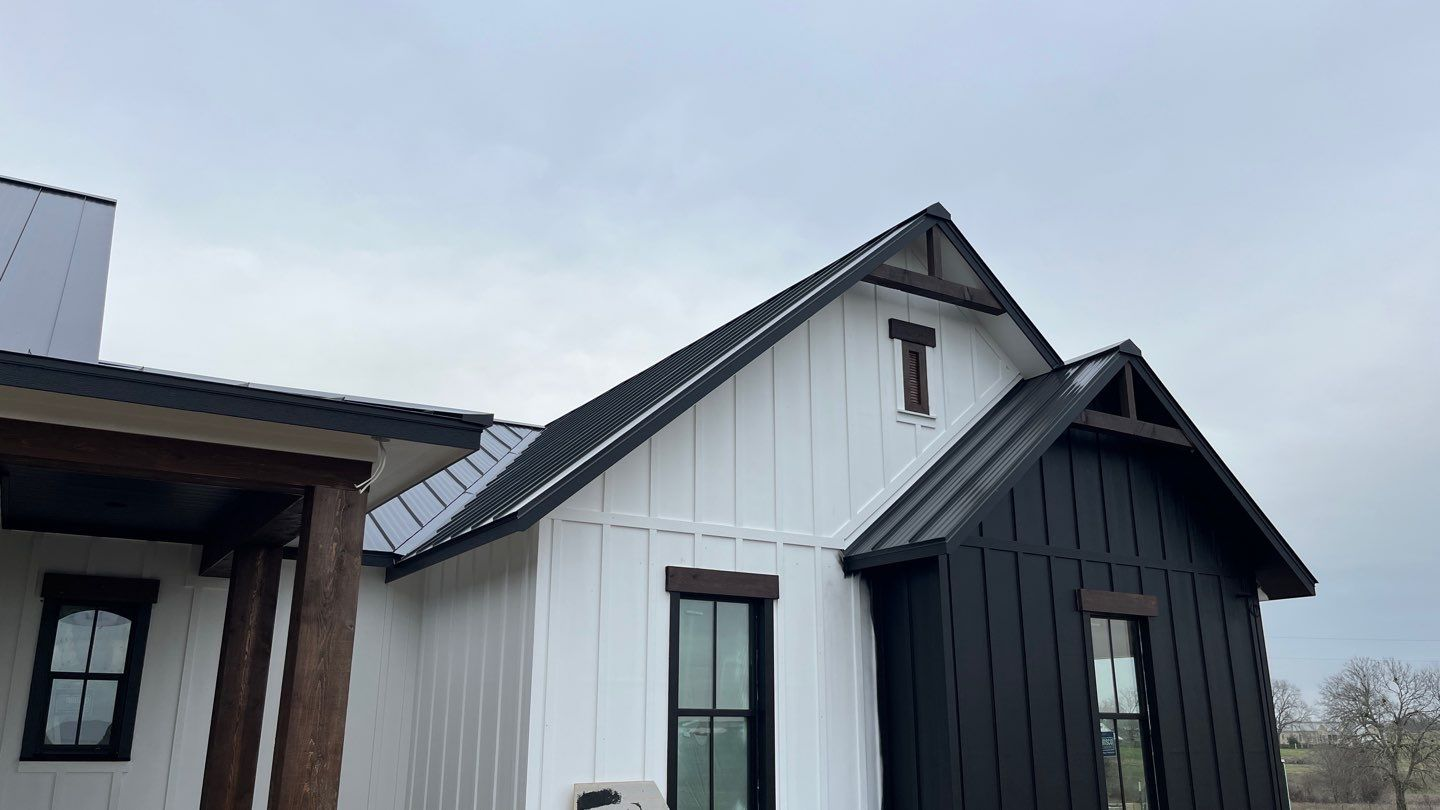 Custom sheet metal roofing project