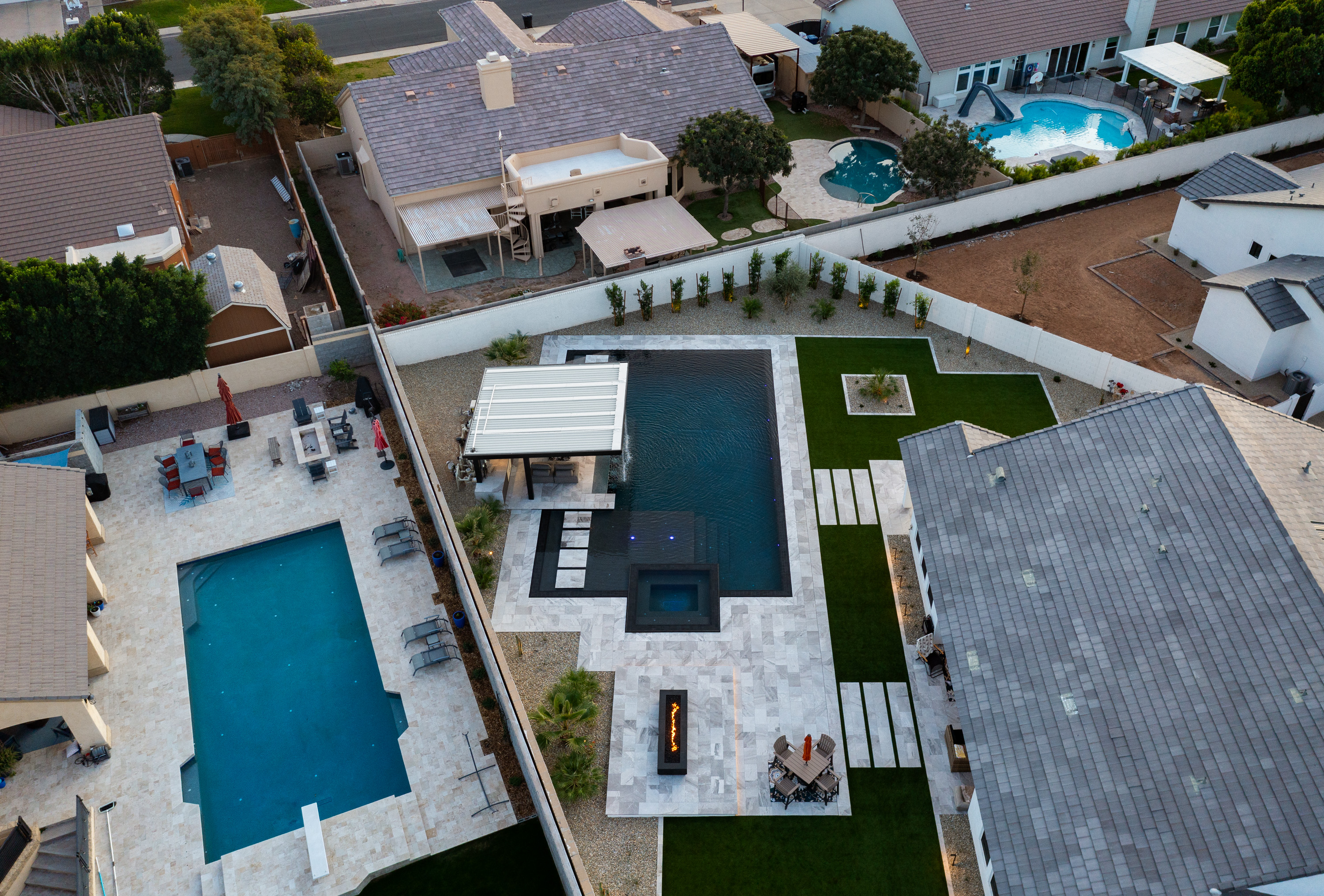 What does landscape design include?